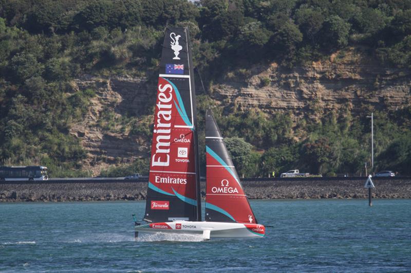 Emirates Team NZ - AC40 returns - two boat training - Auckland - November 20, 2025 - photo © Richard Gladwell - Sail-World.com/nz