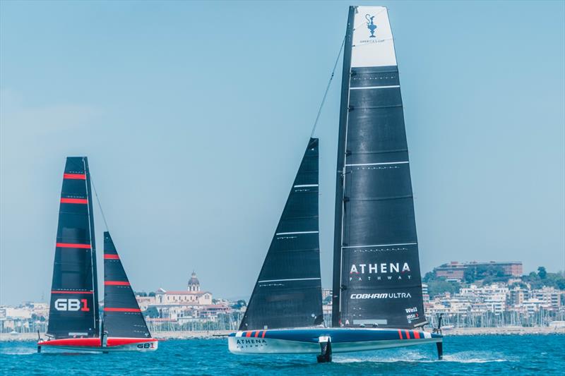 GB1 and Athena Pathway have been training together in Cagliari ahead of their first head-to-head battle at the Preliminary Regatta Sardinia - photo © Cameron Gregory