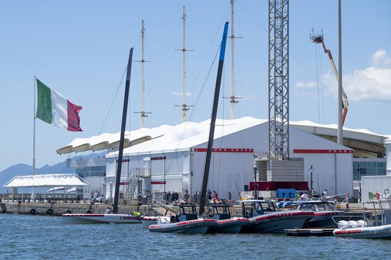 Luna Rossa base - Louis Vuitton 38th America's Cup - Preliminary Regatta Sardinia - May 21, 2026 - photo © Ricardo Pinto