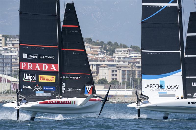 Luna Rossa and La Roche-Posay (FRA) - Louis Vuitton 38th America's Cup - Preliminary Regatta Sardinia Race Day 2  - May 23, 2026 - photo © Ivo Rovira / America's Cup