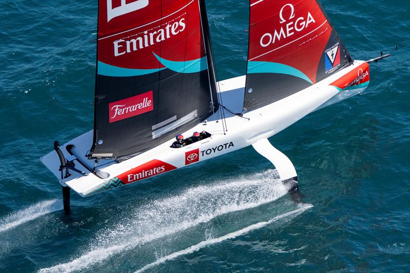 Emirates Team New Zealand at the Louis Vuitton 38th America's Cup Preliminary Regatta - Day 2 - photo © Ian Roman