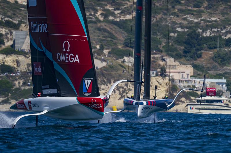 Emirates Team New Zealand and Athena Racing - Louis Vuitton 38th America's Cup Preliminary Regatta - Day 2 - May 23, 2026 - photo © Ivo Rovira