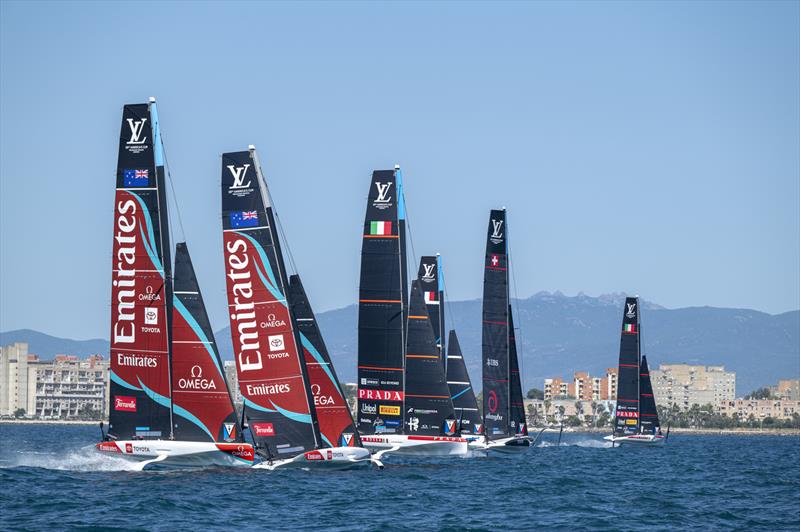 Start - Emirates Team New Zealand - Louis Vuitton 38th America's Cup Preliminary Regatta - Day 2 - May 23, 2026 - photo © Ricardo Pinto