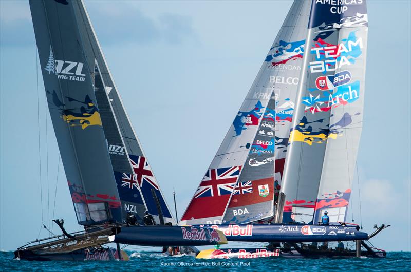 2017 Red Bull Youth America's Cup day 1 photo copyright Xaume Olleros / Red Bull Content Pool taken at  and featuring the AC45 class