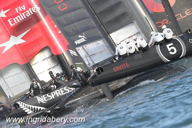 America's Cup World Series in Plymouth day 8 photo copyright Ingrid Abery / www.ingridabery.com taken at  and featuring the AC45 class