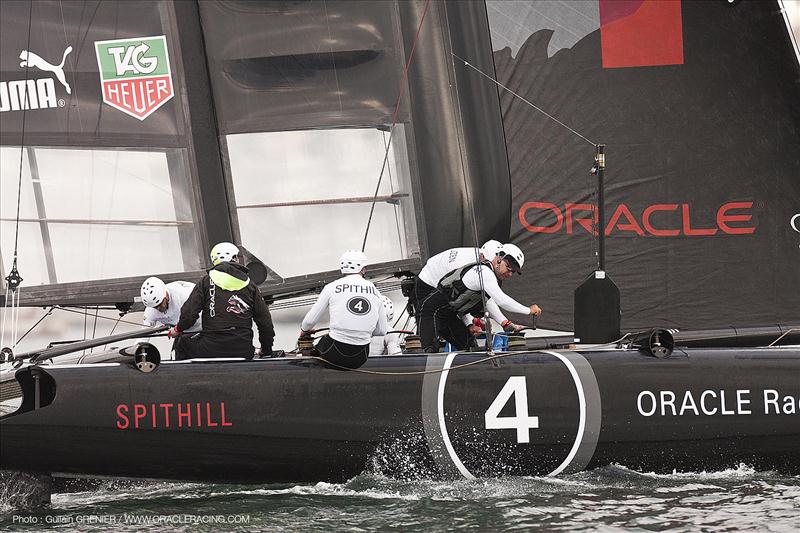 America's Cup World Series in San Diego day 3 photo copyright Guilain Grenier / ORACLE Racing taken at  and featuring the AC45 class