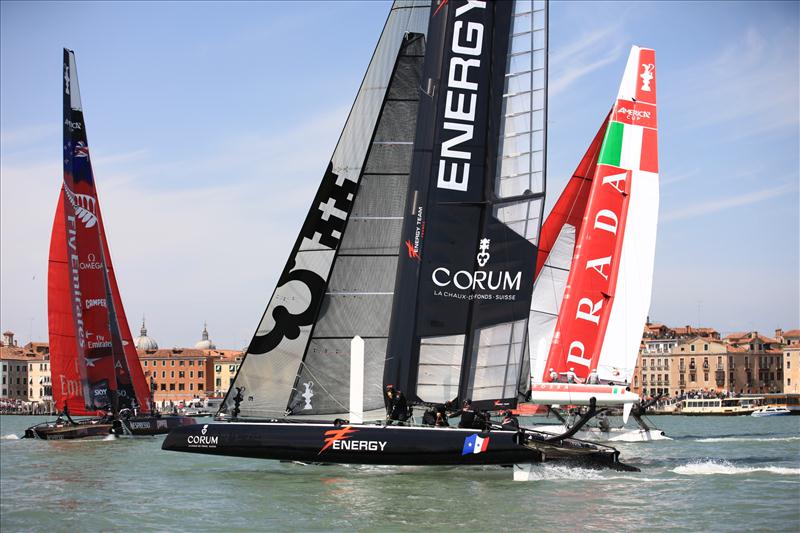 America's Cup World Series in Venice day 2 photo copyright Gilles Martin-Raget / ACEA taken at  and featuring the AC45 class