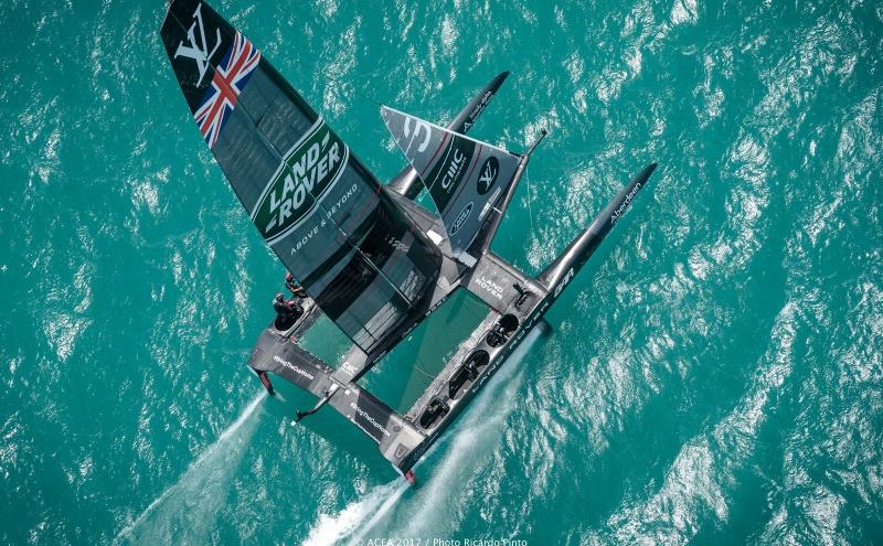 Land Rover BAR bow out of the 35th America's Cup photo copyright ACEA 2017 / Ricardo Pinto taken at  and featuring the AC50 class