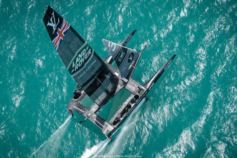 Land Rover BAR bow out of the 35th America's Cup photo copyright ACEA 2017 / Ricardo Pinto taken at  and featuring the AC50 class