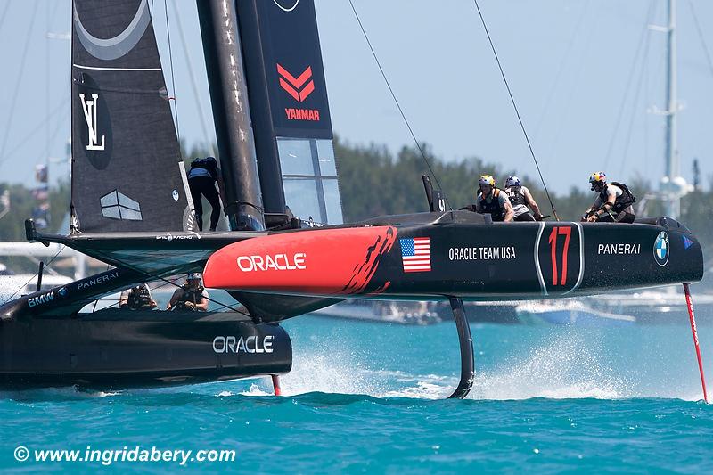 ORACLE TEAM USA on day 4 of the 35th America's Cup Match photo copyright Ingrid Abery / www.ingridabery.com taken at  and featuring the AC50 class