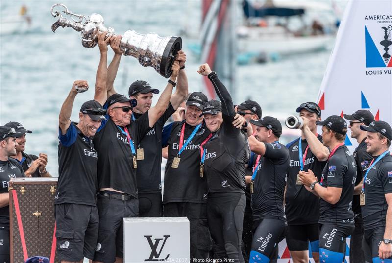 Emirates Team New Zealand win the 35th America's Cup Match - photo © ACEA 2017 / Ricardo Pinto