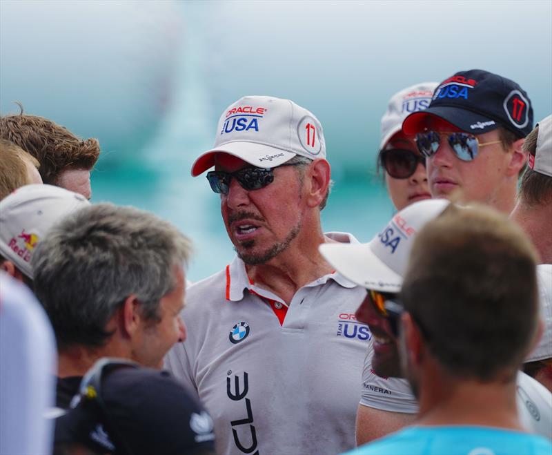 Oracle Team USA's Larry Ellison at the Presentation- 2017 America's Cup Bermuda - photo © Scott Stallard