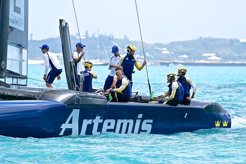 Artemis Racing - Qualifiers - Day 1, 35th America's Cup, Bermuda, May 27, 2017 photo copyright Richard Gladwell taken at  and featuring the AC50 class