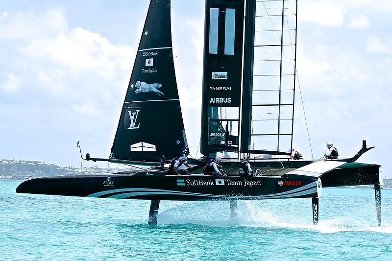 Softbank Team Japan - Race 1 - Qualifiers - Day 1, 35th America's Cup, Bermuda, May 27, 2017 - photo © Richard Gladwell