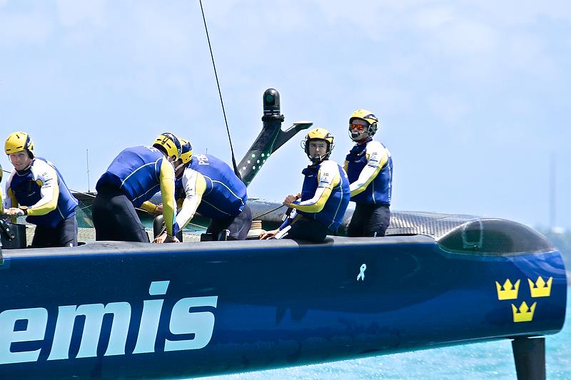 Artemis Racing - Race 2 - Qualifiers - Day 1, 35th America's Cup, Bermuda, May 27, 2017 - photo © Richard Gladwell