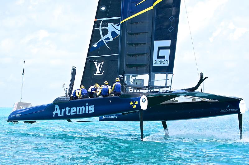 Artemis Racing - Race 2 - Qualifiers - Day 1, 35th America's Cup, Bermuda, May 27, 2017 photo copyright Richard Gladwell taken at  and featuring the AC50 class