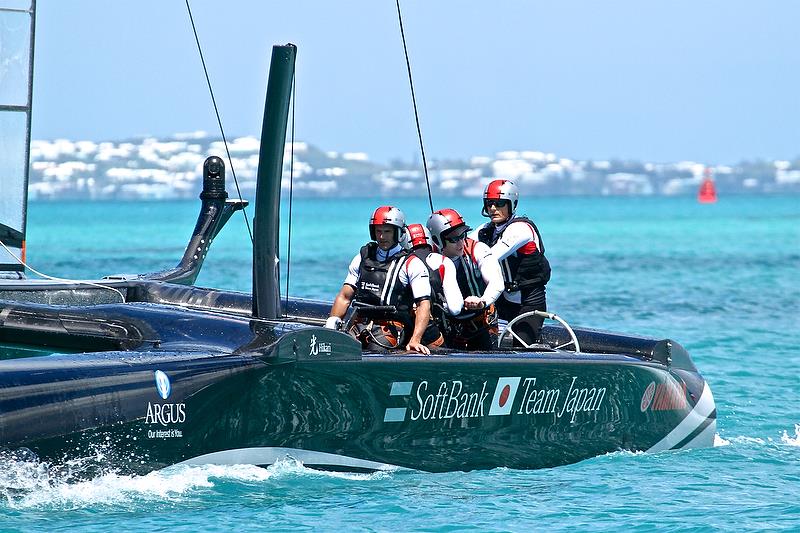 Softbank Team Japan - Race 2 - Qualifiers - Day 1, 35th America's Cup, Bermuda, May 27, 2017 - photo © Richard Gladwell