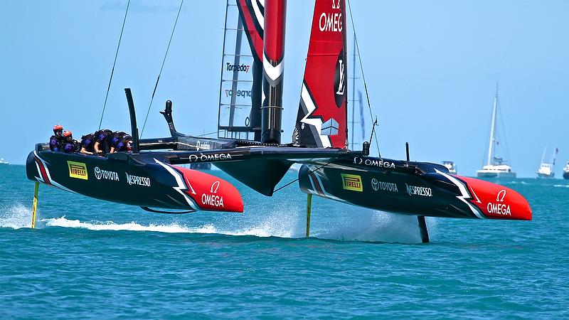 Emirates Team NZ - Race 3 - Qualifiers - Day 1, 35th America's Cup, Bermuda, May 27, 2017 photo copyright Richard Gladwell taken at  and featuring the AC50 class