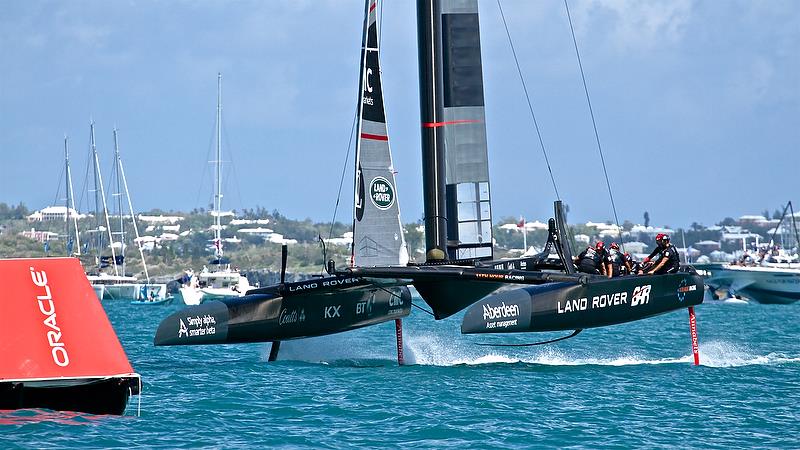 Land Rover BAR - Race 4 - Qualifiers - Day 1, 35th America's Cup, Bermuda, May 27, 2017 photo copyright Richard Gladwell taken at  and featuring the AC50 class