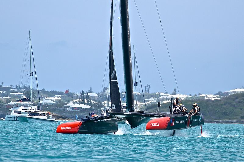 Oracle Team USA - Race 1 - Qualifiers - Day 1, 35th America's Cup, Bermuda, May 27, 2017 photo copyright Richard Gladwell taken at  and featuring the AC50 class