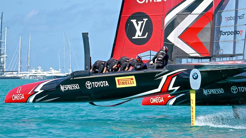 Emirates Team NZ - Race 5 - Qualifiers - Day 1, 35th America's Cup, Bermuda, May 27, 2017 photo copyright Richard Gladwell taken at  and featuring the AC50 class