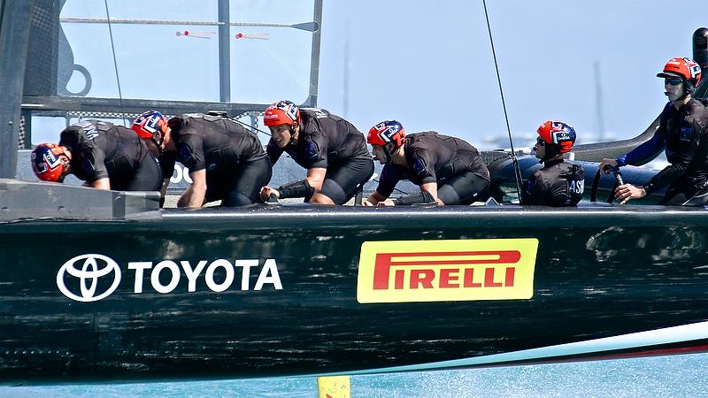 Emirates Team NZ - Race 5 - Qualifiers - Day 1, 35th America's Cup, Bermuda, May 27, 2017 photo copyright Richard Gladwell taken at  and featuring the AC50 class