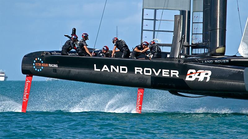 Land Rover BAR - Race 6 - Qualifiers - Day 1, 35th America's Cup, Bermuda, May 27, 2017 photo copyright Richard Gladwell taken at  and featuring the AC50 class