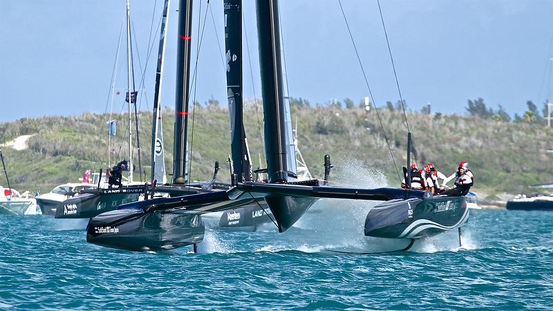 Land Rover BAR - Race 6 - Qualifiers - Day 1, 35th America's Cup, Bermuda, May 27, 2017 photo copyright Richard Gladwell taken at  and featuring the AC50 class