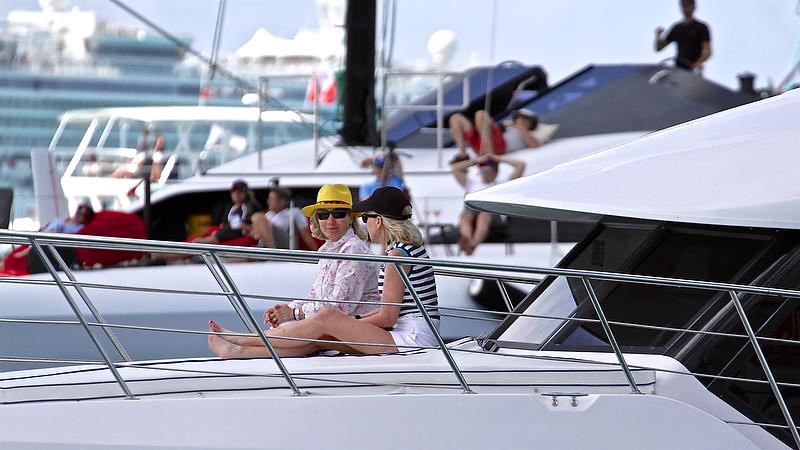 On the water spectators - 35th America's Cup - Bermuda May 28, 2017 photo copyright Richard Gladwell taken at  and featuring the AC50 class