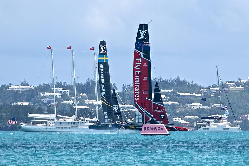 Leg 5, Race 14 - Round Robin 1 - America's Cup Qualifier - Day 3, May 29, 2017 photo copyright Richard Gladwell taken at  and featuring the AC50 class