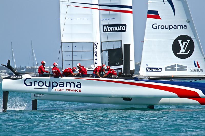 Groupama Team France - Leg 3, Race 15, Round Robin 1 - America's Cup Qualifier - Day 3, May 29, 2017 photo copyright Richard Gladwell taken at  and featuring the AC50 class