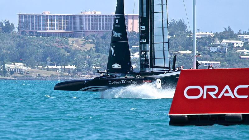 Softbank Team Japan, Leg 4, Race 15 - Round Robin 1 - America's Cup Qualifier - Day 3, May 29, 2017 photo copyright Richard Gladwell taken at  and featuring the AC50 class