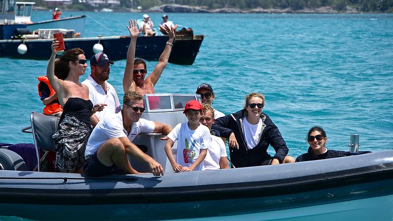 Happy fans - America's Cup Qualifier - Day 3, May 29, 2017 - photo © Richard Gladwell