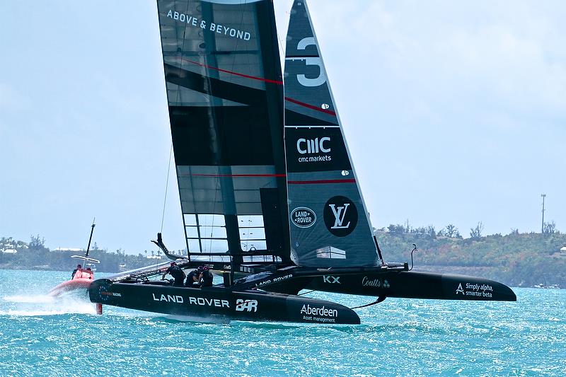 Land Rover BAR - Round Robin 1, Day 3 - 35th America's Cup - Bermuda May 28, 2017 photo copyright Richard Gladwell taken at  and featuring the AC50 class