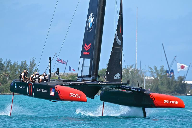 Oracle Team USA - Race 2, Round Robin 2, Day 4 - 35th America's Cup - Bermuda May 30, 2017 photo copyright Richard Gladwell taken at  and featuring the AC50 class