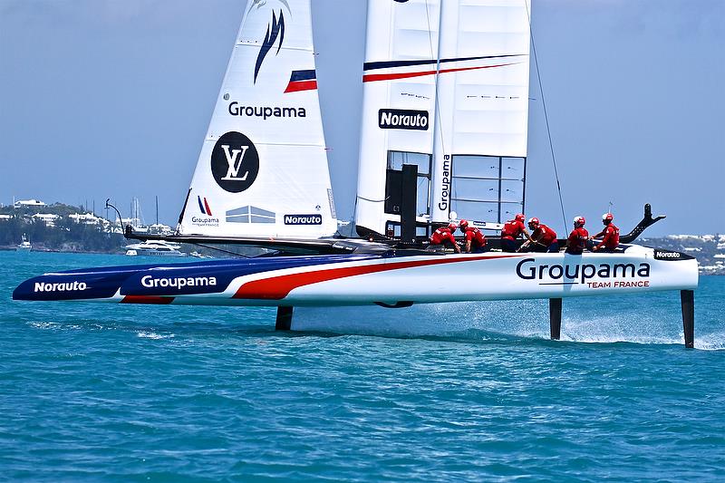 Groupama Team France - Race 2, Round Robin 2, Day 4 - 35th America's Cup - Bermuda May 30, 2017 photo copyright Richard Gladwell taken at  and featuring the AC50 class