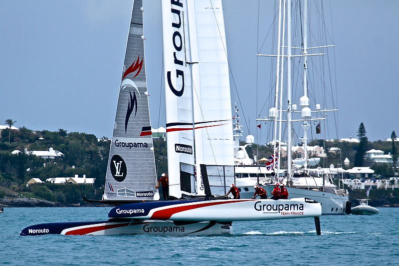 Groupama Team France - Leg 5, Race 4 - Round Robin 2, Day 6 - 35th America's Cup - Bermuda June 1, 2017 photo copyright Richard Gladwell taken at  and featuring the AC50 class