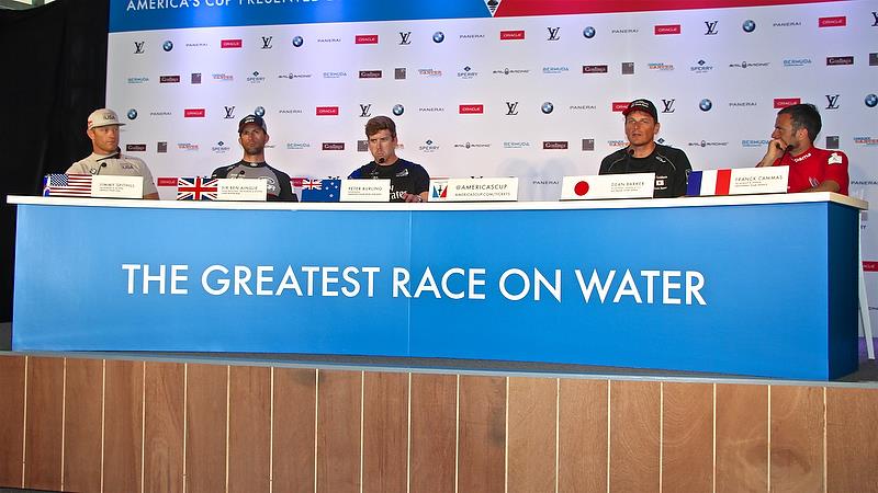 Media Conference - Round Robin 2, Day 6 - 35th America's Cup - Bermuda June 1, 2017 photo copyright Richard Gladwell taken at  and featuring the AC50 class