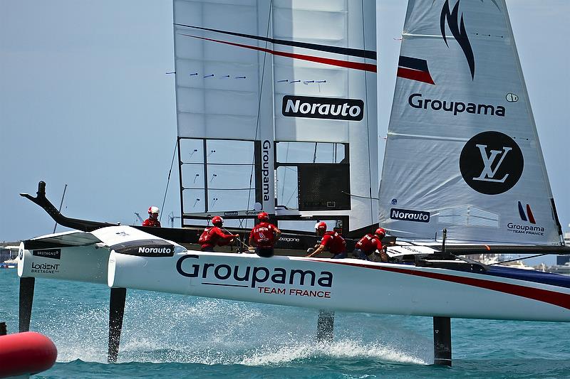 Groupama Team France Round Robin 2, Day 7 - 35th America's Cup - Bermuda June 1, 2017 photo copyright Richard Gladwell taken at  and featuring the AC50 class