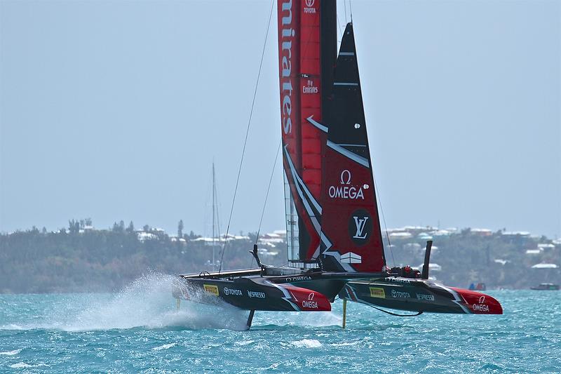 Emirates Team New Zealand - Leg 4 - Race 10 - Round Robin 2, Day 7 - 35th America's Cup - Bermuda June 2, 2017 photo copyright Richard Gladwell taken at  and featuring the AC50 class