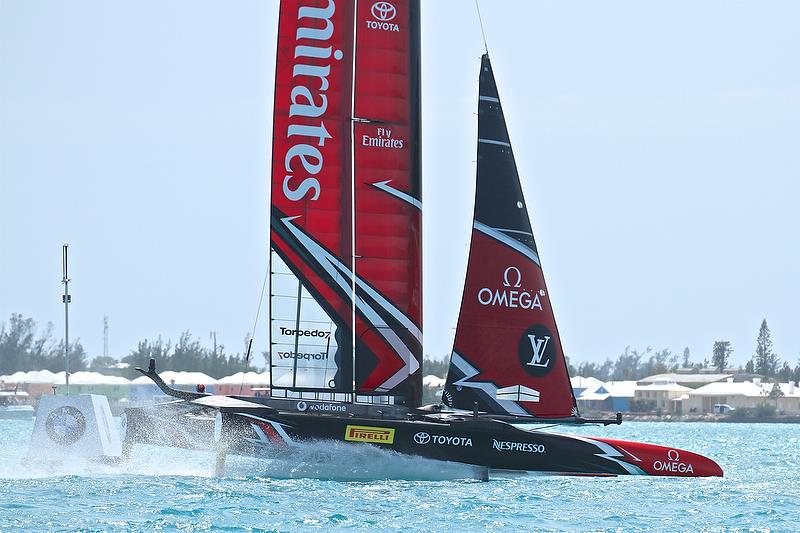 Emirates Team New Zealand - Leg 4 - Race10 - Round Robin 2, Day 7 - 35th America's Cup - Bermuda June 2, 2017 photo copyright Richard Gladwell taken at  and featuring the AC50 class