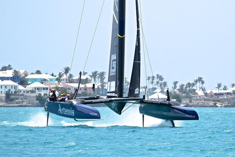 Artemis Racing - Leg 1 - Race 9 - Round Robin 2, Day 7 - 35th America's Cup - Bermuda June 1, 2017 photo copyright Richard Gladwell taken at  and featuring the AC50 class
