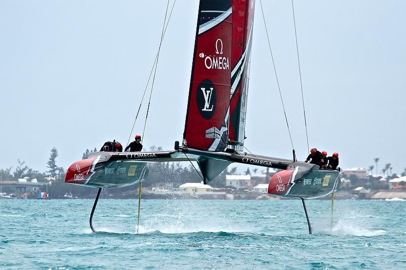Emirates Team New Zealand - Race 12 - Round Robin2, America's Cup Qualifier - Day 8, June 3, 2017 (ADT) photo copyright Richard Gladwell taken at  and featuring the AC50 class