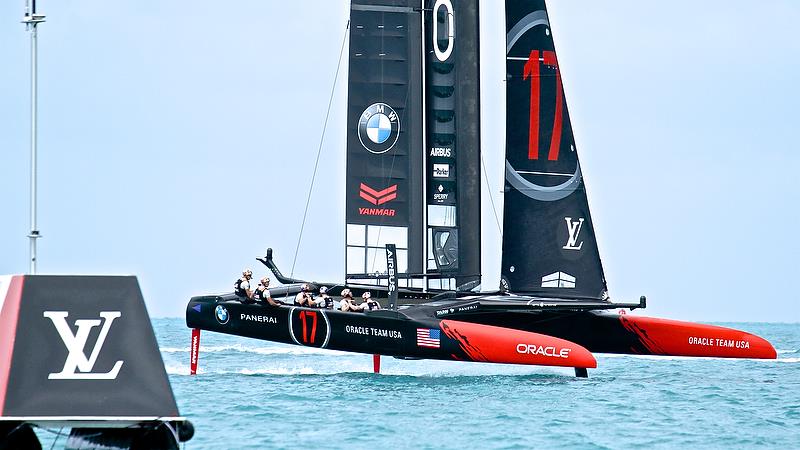 Oracle Team USA - Race 15 - Leg 2 - Round Robin2, America's Cup Qualifier - Day 8, June 3, 2017 (ADT) photo copyright Richard Gladwell taken at  and featuring the AC50 class