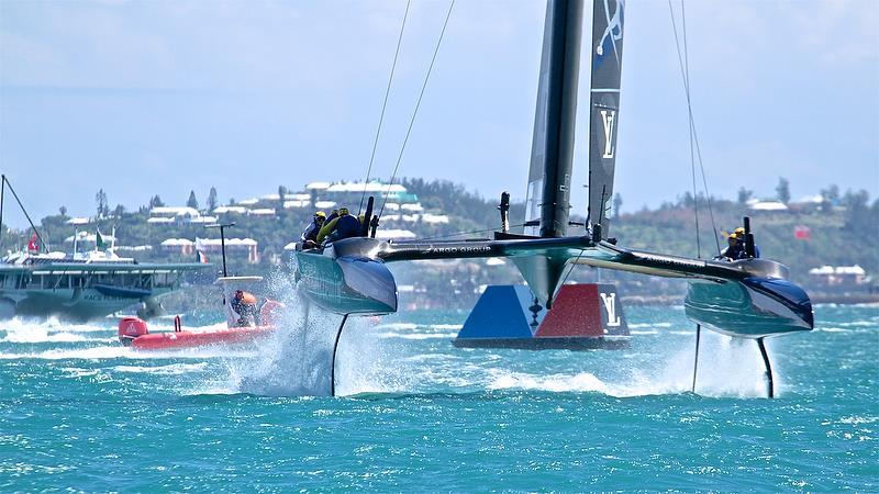 Artemis Racing - Race 2 - Semi-Finals, America's Cup Playoffs- Day 10, June 5, 2017 (ADT) photo copyright Richard Gladwell taken at  and featuring the AC50 class