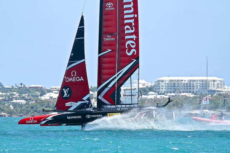 Emirates Team NZ - Semi-Finals, America's Cup Playoffs- Day 10, June 5, 2017 (ADT) photo copyright Richard Gladwell taken at  and featuring the AC50 class