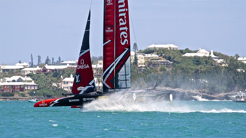 Emirates Team New Zealand - Semi-Final, Day 10 - 35th America's Cup - Bermuda June 5, 2017 photo copyright Richard Gladwell taken at  and featuring the AC50 class