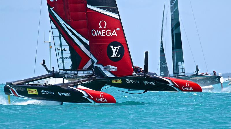 Emirates Team New Zealand - Race 1, Leg 3 - Semi-Finals, America's Cup Playoffs- Day 10, June 5, 2017 (ADT) photo copyright Richard Gladwell taken at  and featuring the AC50 class