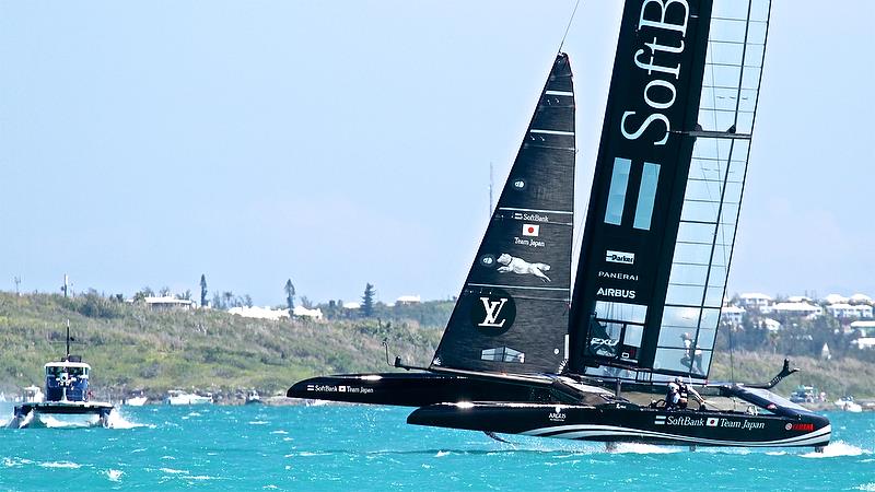 Softbank Team Japan - Semi-Final2, Day 10 - 35th America's Cup - Bermuda June 5, 2017 photo copyright Richard Gladwell taken at  and featuring the AC50 class