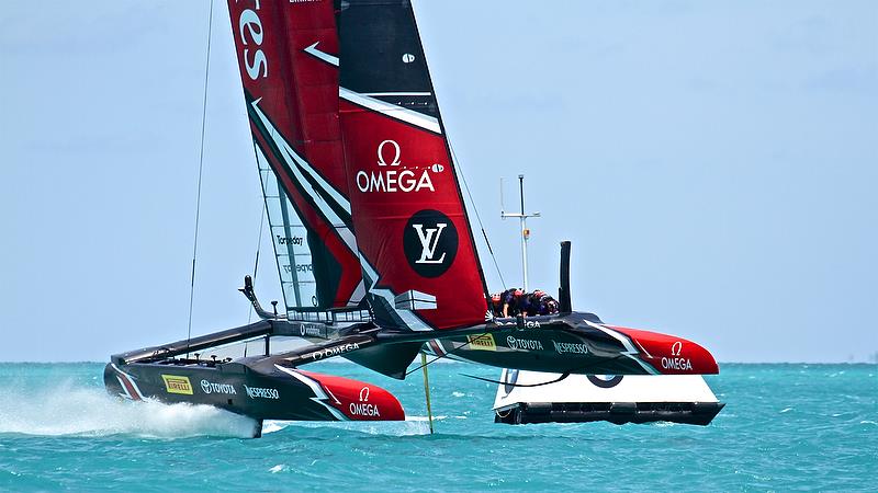 Emirates Team New Zealand - Leg 3, Race 1 - Semi-Finals, America's Cup Playoffs- Day 10, June 5, 2017 (ADT) photo copyright Richard Gladwell taken at  and featuring the AC50 class